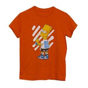 Bart Simpson Orange Short Sleeve T-Shirt Men's S/Youth L